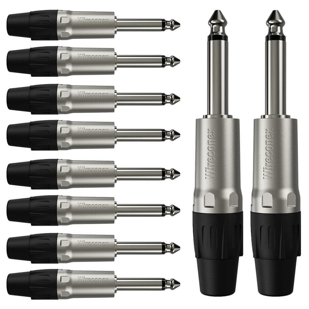 Conector P10 Macho Linha Mono Wc 1112 Wireconex 10 Unidades [f108]