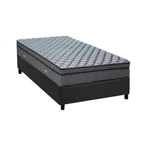 Cama Box Solteiro: Colchão Molas Ortobom Hotelaria Multilastic Orthotel Luxo + Base CRC Suede Gray(88x188)