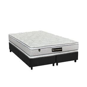 Cama Box King: Colchão Molas Ensacadas Luckspuma MasterPocket Lucksfaction Plus + Base CRC Suede Gray(193x203)