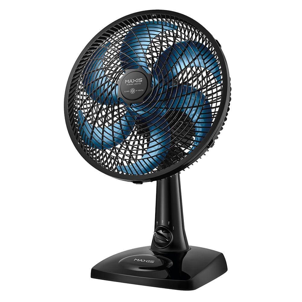 Ventilador De Mesa Maxis 6 Pás 30cm V-30-mx-b Ventilador V-30-mx-b 127v/60hz