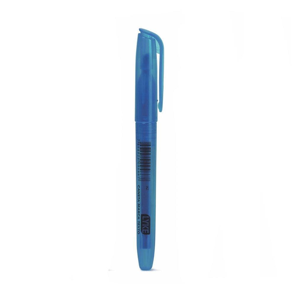 Caneta Marca-Texto Lyke Azul