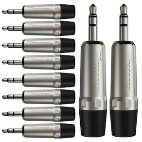 Conector P2 Stereo 3,5mm Plt Wc 1323 Trs Wireconex 10 Unidades [f108]