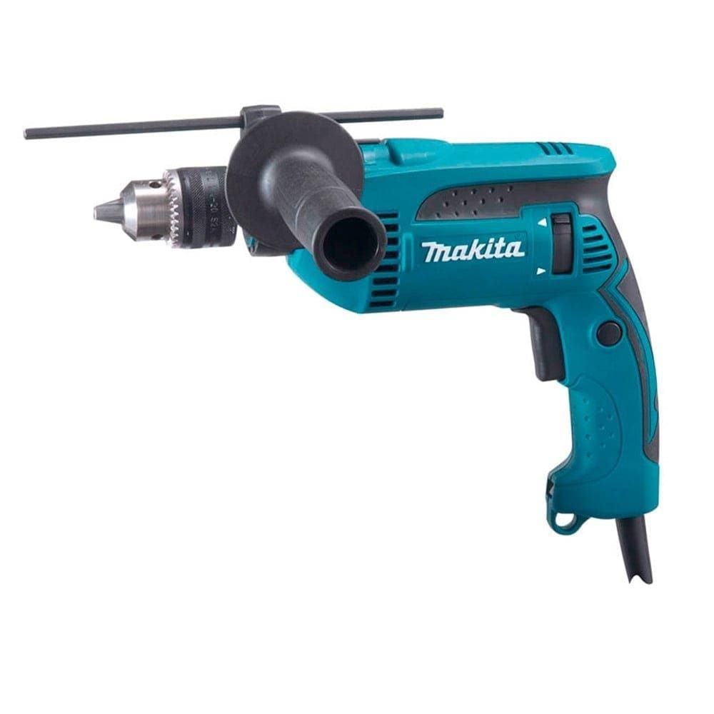 Furadeira de Impacto Makita HP1640X2, 1/2P, 760W, Preto/Azul