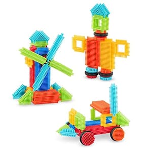 Bristle Blocks by Battat - STEM Building Blocks for Kids - Brinquedos de Desenvolvimento Suave - Playset 36pc - Basic Builder Box - para Crianças e Cr