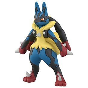 Figura Mega Lucario da Coleção Monstro Pokemon Takara Tomy MS-52