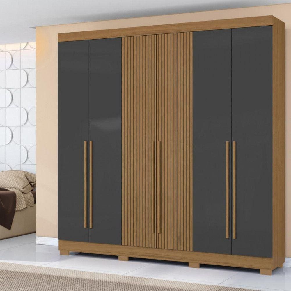 Guarda Roupa Casal 6 Portas 2 Gavetas 2030 Aramóveis