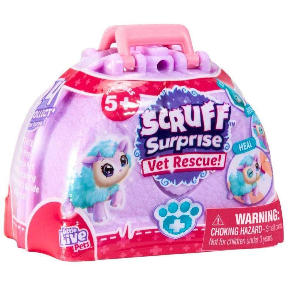 Little Live Pets Scruff Surprise Vet Rescue Collect Them All (Estilos podem variar)