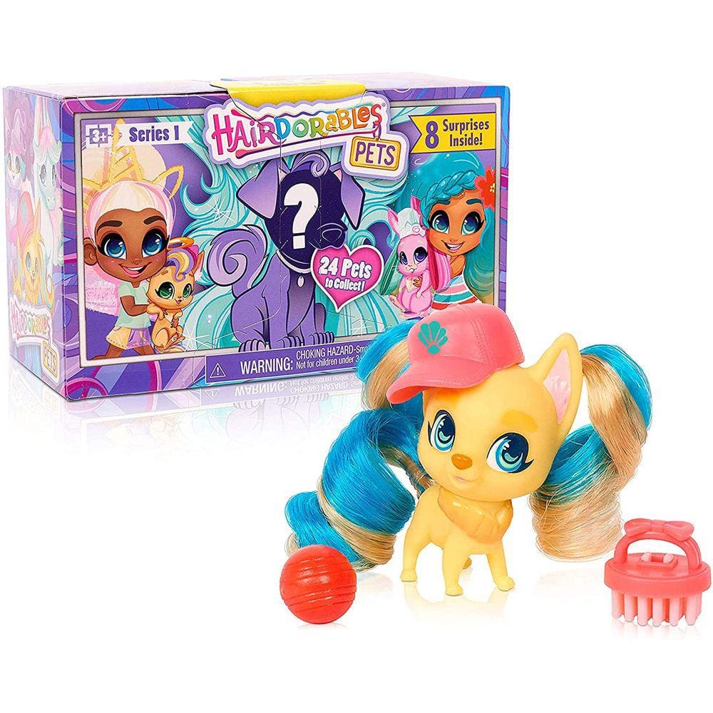 Hairdorables Pets Set - Série 1 (Estilos Podem Variar)