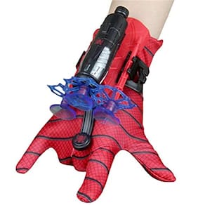 allflash Luvas de aranha Homem Web Shooter para crianças, Lançador Spider Kids Plástico Cosplay Luva Herói Movie Launcher Pulso Toy Set Funny Decorate