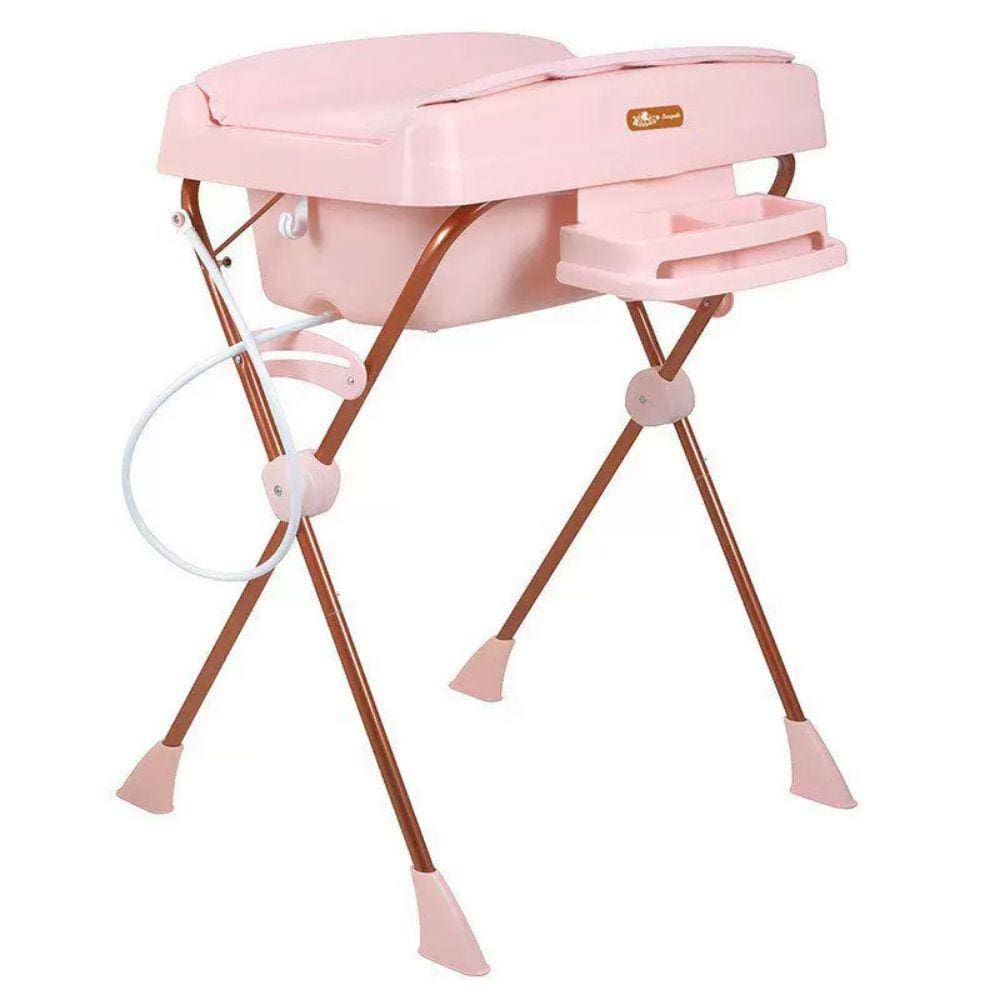 Banheira Millenia Burigotto Redutor Recém Nascido Mon Amour Cor Rosa Liso