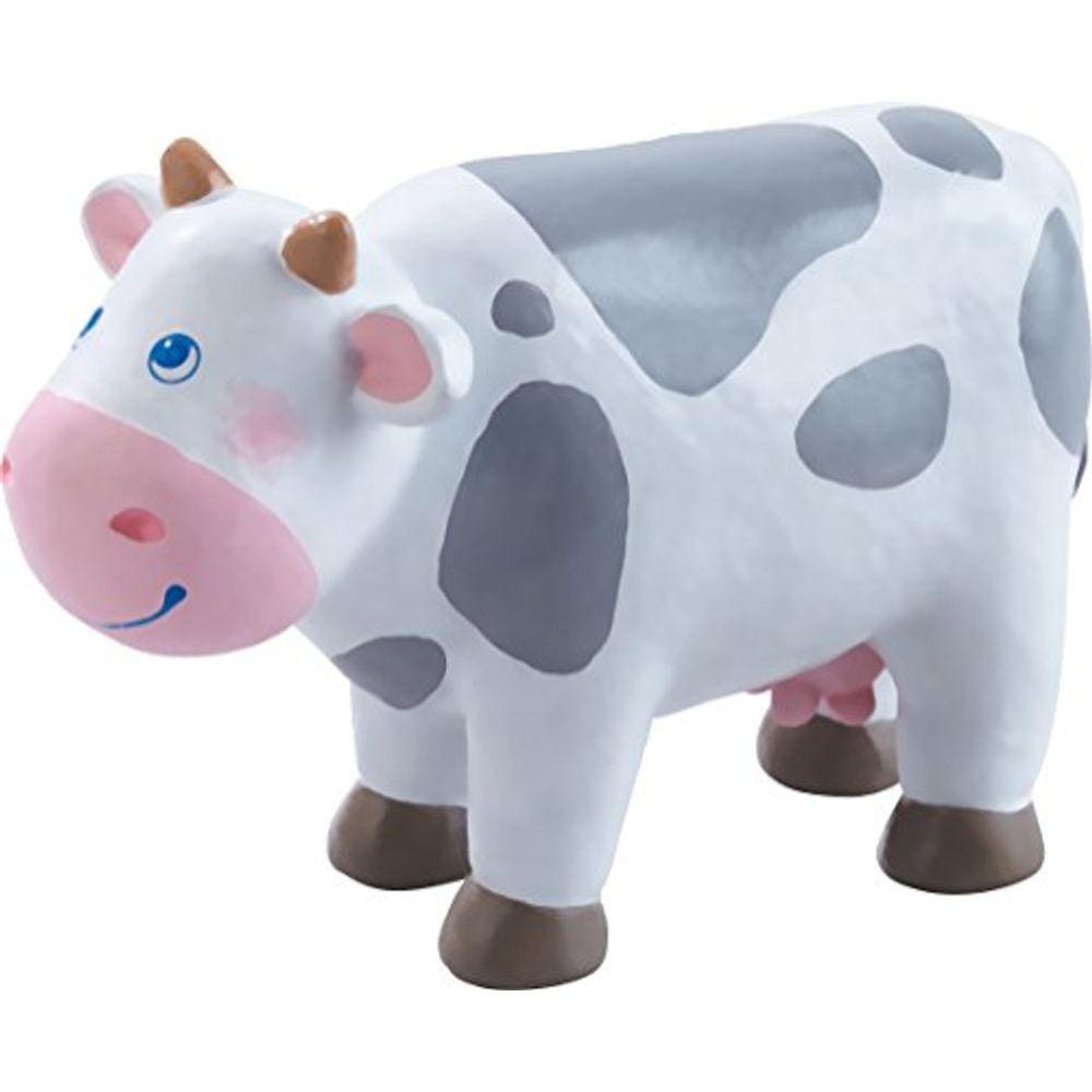 Vaca haba little friends - 4" Chunky Plastic Farm Animal Toy Figure
