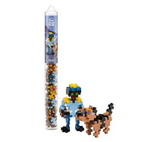 Brinquedo para construção civil PLUS PLUS Police er 70+ unidades