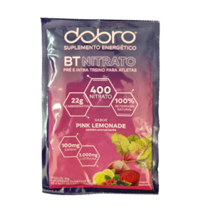 Kit 2X: BT Nitrato Pink Lemonade com Citrulina Sachê Dobro 30g