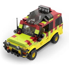 Jurassic Car Building Blocks, Dinosaur World Car Toys Jurassic Movie Building Bricks, Building Gift for Kids, Building Set Model Toy for Decoration an