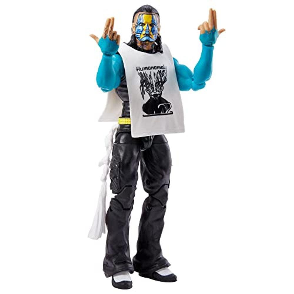 Boneco de ação WWE Jeff Hardy Top Picks Elite Collection com acessórios, presente colecionável de 6 polegadas para fãs da WWE a partir de 8 anos