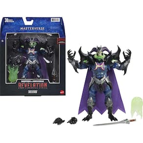 Mestres do Universo Masterverse Skelegod Figura de Ação 9-in Figura de Batalha, Presente para Crianças Com 6 anos e Colecionadores mais velhos e adult