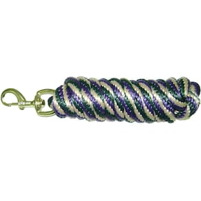 Lead Hamilton Poly com Bolt Snap verde escuro/castanho/roxo 3m