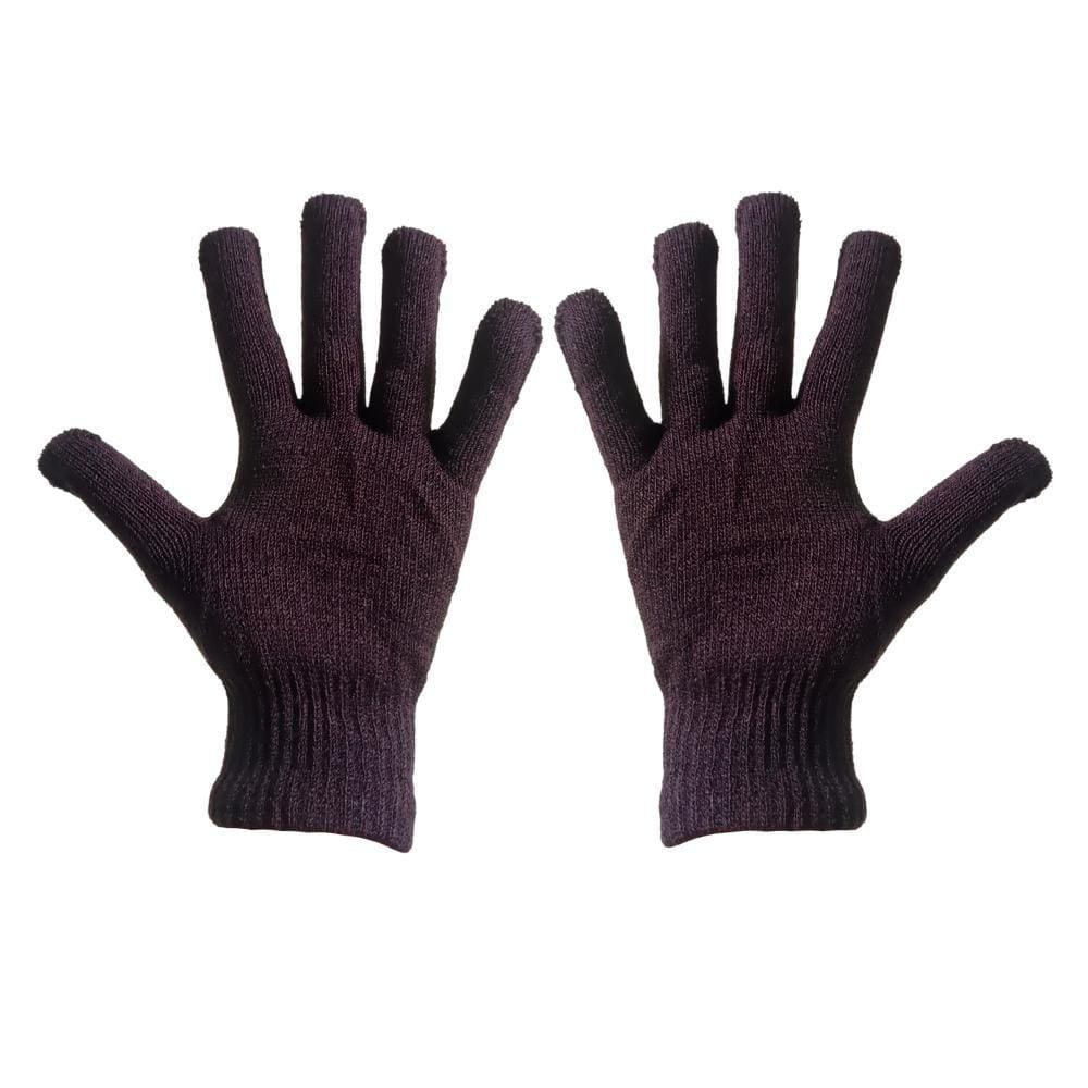 Luva de Lã Tricotada para Inverno Modelo Adulto LU62202