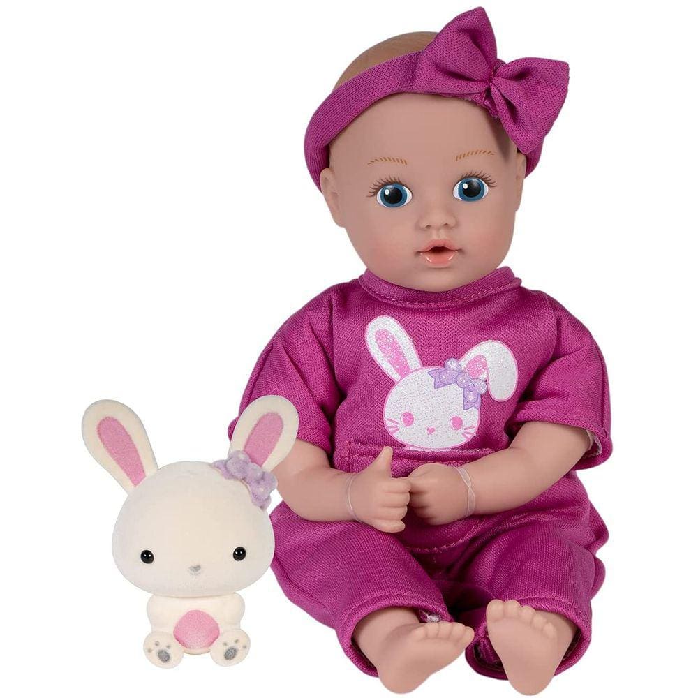 Adora Mini Baby Doll com amigo coelhinho macio- Seja Bright Tots & Friends