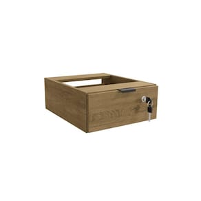 Gaveteiro de Mesa 1 Gaveta com Chave Kappesberg Freijó/Preto Fosco