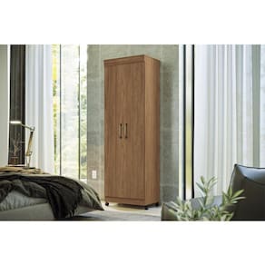 Armário Multiuso 2 Portas Star com Rodízios Jatoba