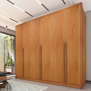 Guarda Roupa Casal 6 Portas 6 Gavetas Estrela Espresso Móveis Cinamomo