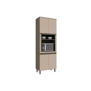 Paneleiro de Cozinha Connect c/1 Forno e 4 Portas 71X220cm Duna/Cristal - Henn