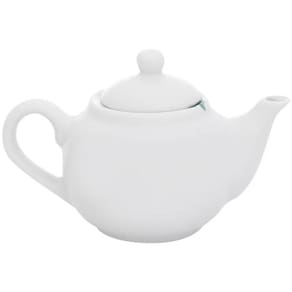 Bule Chaleira 500ml Café, Chá, Leite - Porcelana Branca