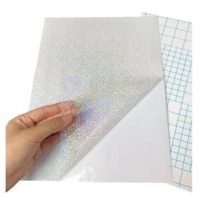 Papel Adesivo Holográfico Vinil Dotz Pontinhos A4 50Fls