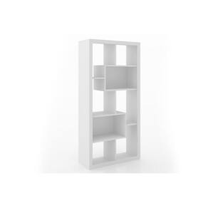 Estante Livreiro Solteiro E1712 c/ 2 Nichos Branco - Tecno Mobili