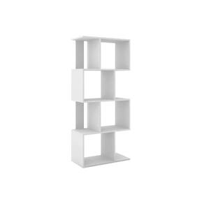 Estante para Sala ESM218 c/ 4 Nichos Branco - Movelbento