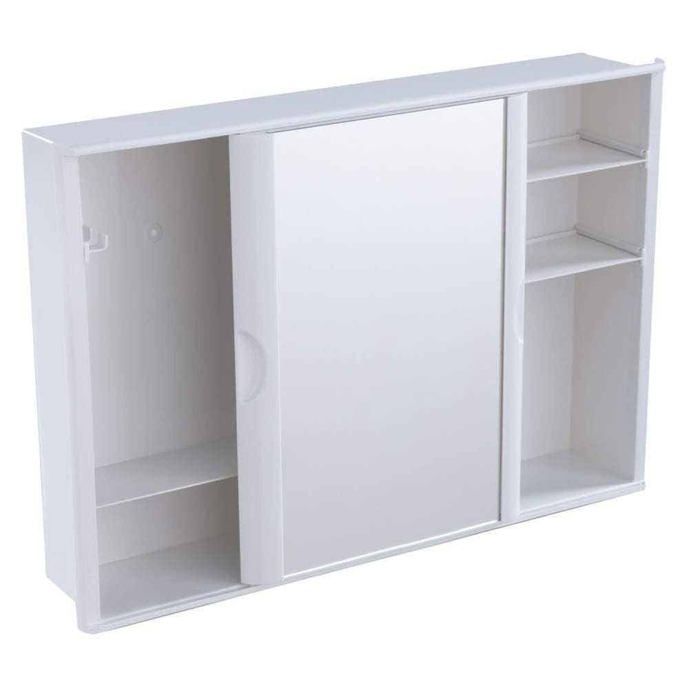 Armário Plástico Versátil Porta de Correr 32 x 46,5 x 9,5 cm Astra Branco