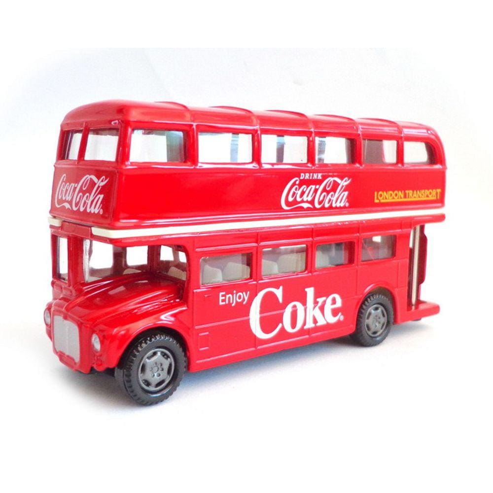 Onibus Ingles Routemaster London Double Deker Coca-cola 1:64