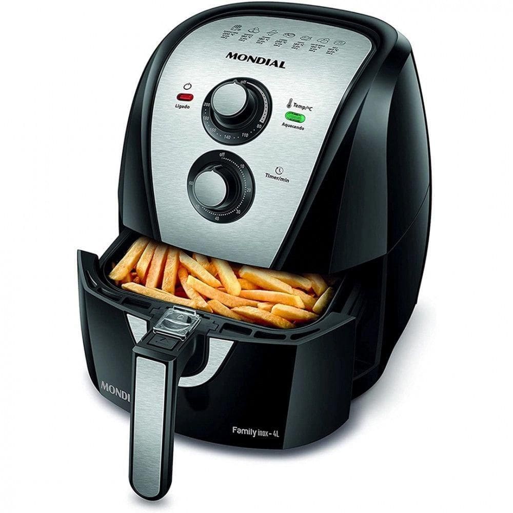 Fritadeira Mondial Air Fryer 4L Afn40 4012-02 Preto 220V