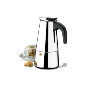 Cafeteira Italiana 6 Xícaras Manual Aço Inox Café 300ml