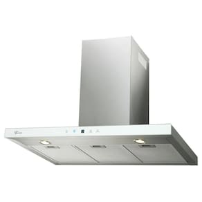 Coifa De Parede Fischer Infinity Vidro Digital Touch Branca 90cm 220v