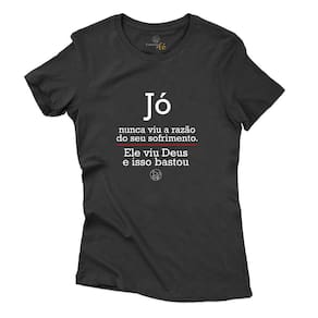 Camiseta de Algodao Feminina Jó Igreja Catolica Missa Padre Confortavel Macia