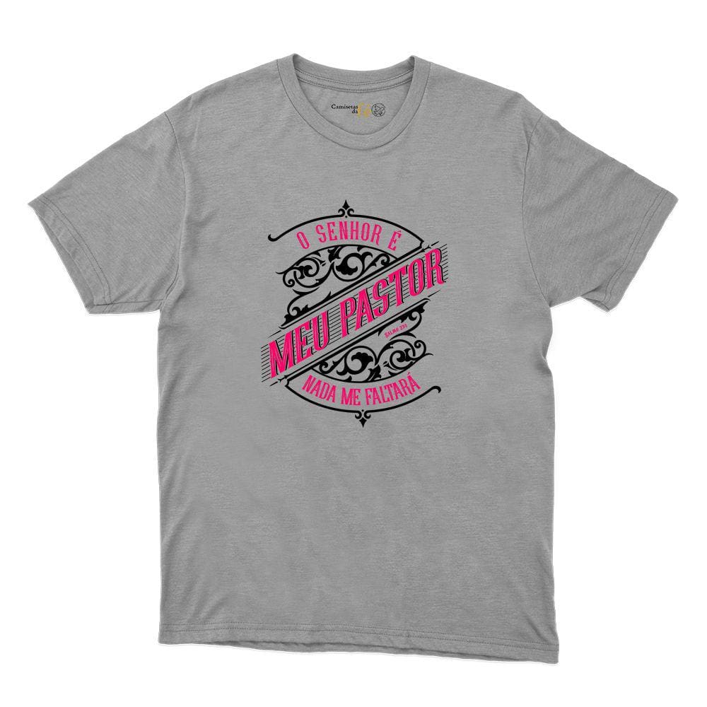 Camiseta O Senhor é Meu Pastor e Nada Me Faltará Masculina de Algodao Otimo Caimento