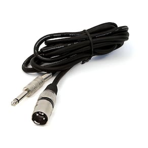 Cabo P10 Para Xlr Macho Preto Mono - 5 Metros