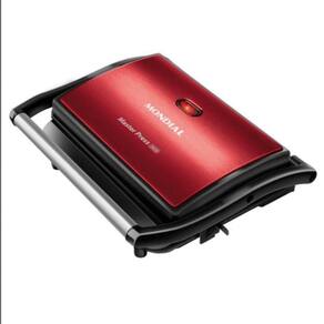 Grill Press Mondial Ceramic 1000W Vermelho/Preto 110V