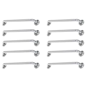 Alça De Apoio Barra Inox 40cm Idoso Kit 10 Unidades Deficiente Cadeirante Banheiro Acessibilidade Segurança Resistente
