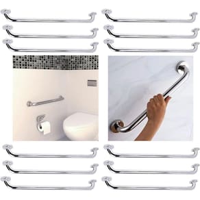 Alça Barra Apoio 70cm Kit 12 Uni Banheiro Idoso e etc, Evita Acidentes