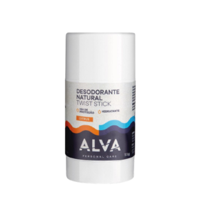 Kit 2X: Desodorante Twist Stick Citrus Alva 55g