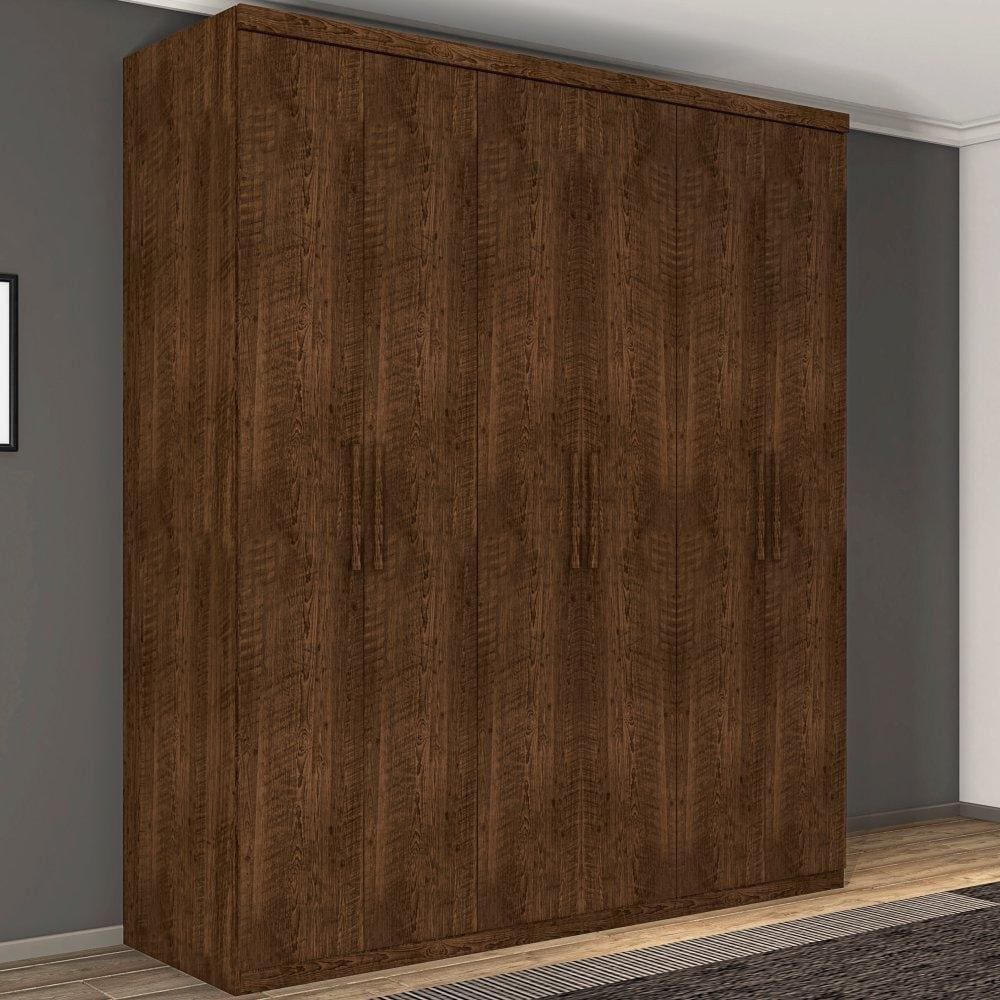 Guarda Roupa Dubai Casal Seis Portas Malbec