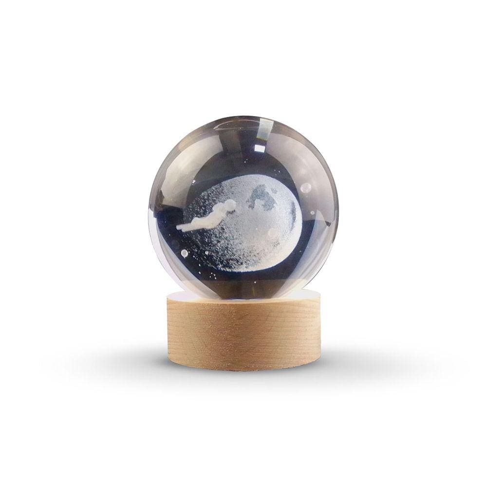 Luminária Globo de Vidro USB - Astronauta