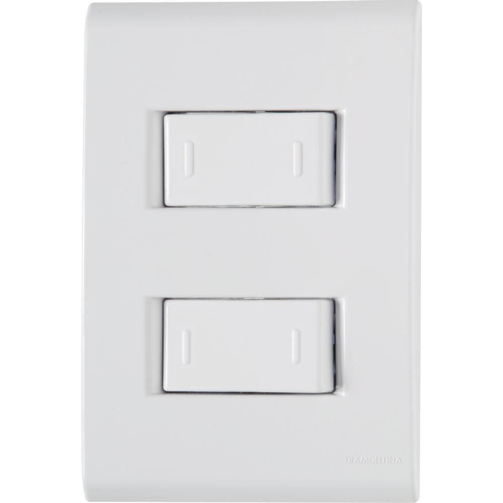 Conj 4X2 2 Interruptores Paralelos Tramontina Liz 10 A 250 V