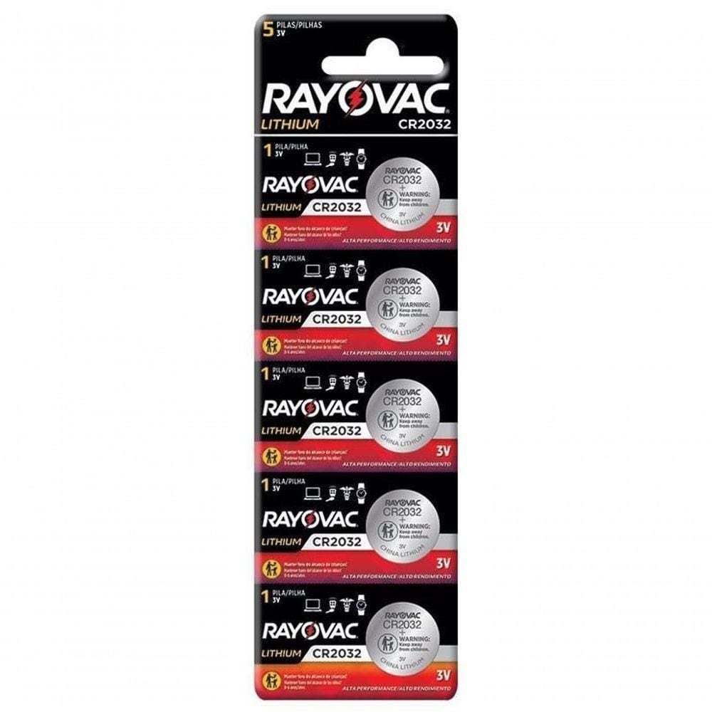 Bateria Cr2032 Rayovac Multiblister Com 05 Unidades [f108]