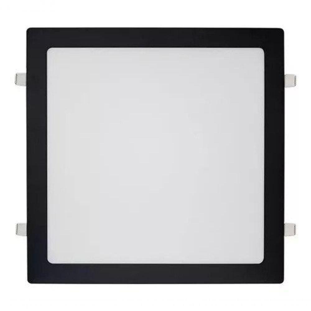 Painel Led Embutir 24w 4100k Preto Preto - 18w