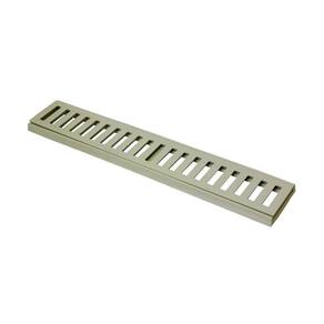 Ralo Grelha Linear Com Caixilho Em Alumínio Bege 20x50cm