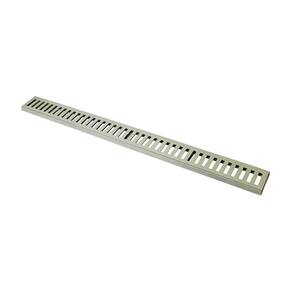 Ralo Grelha Linear Com Caixilho Em Alumínio Bege 15x100cm